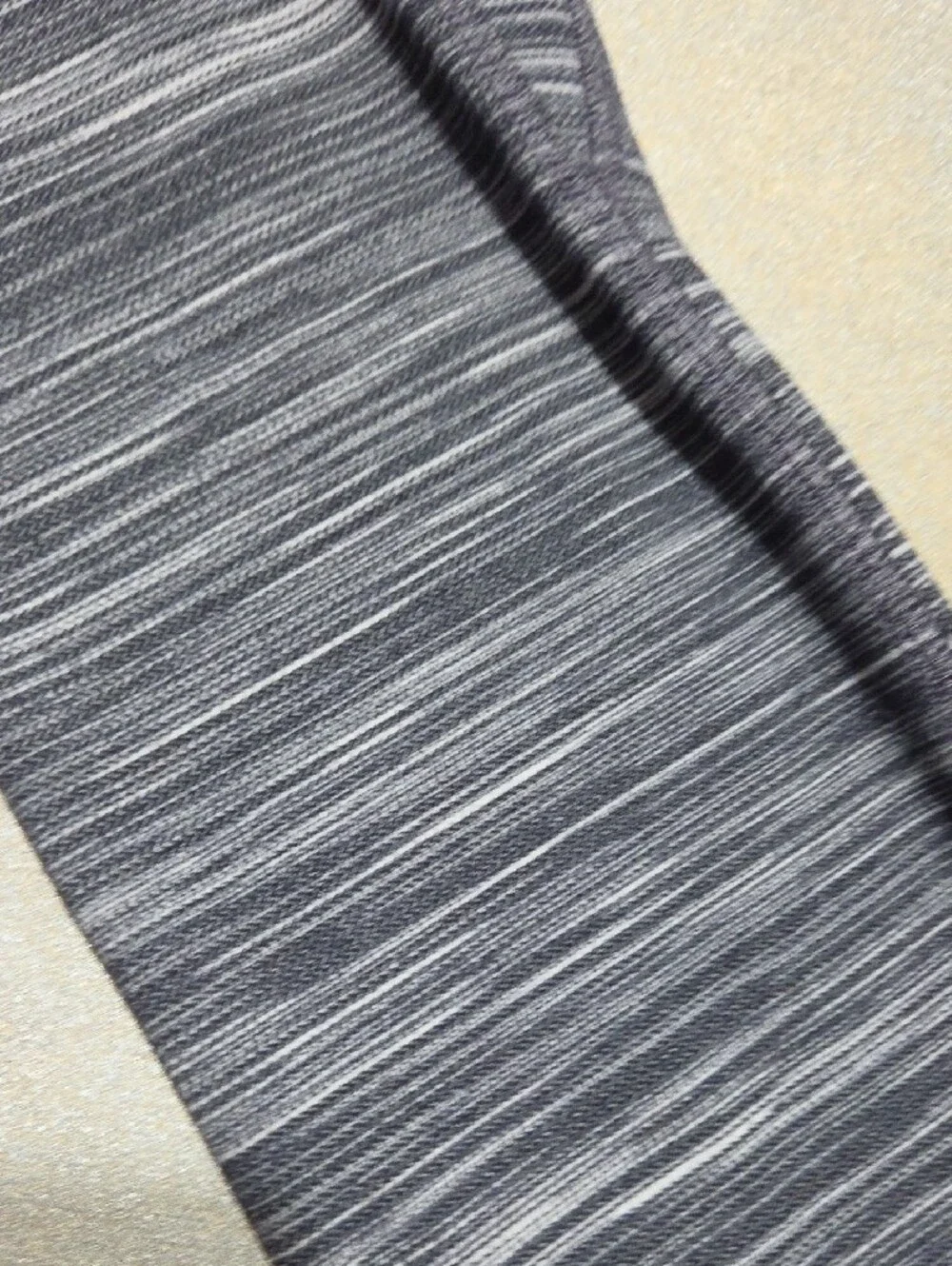 lululemon athletica Gray Heathered Striped Leggings
